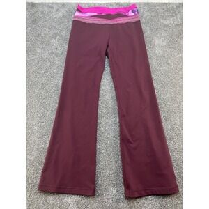 Lululemon‎ Astro Pants Womens Wide Leg Yoga Burgundy Size MIssing